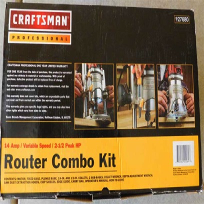 2016-0623 - Craftsman Router Combo Kit $100 - Donated by Bill Stuersel