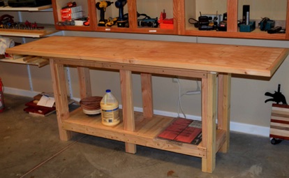 3/17/15 Work Bench - Completed by Bob DeValk, Corky Rodine, Ron Hay, Phil Savage & Wayne Mortiz