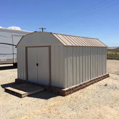 04/20/15 - S. O. T. Shed put up by Marv Enerson, Wayne Moritz, Paul Nelson & Edd Michaud