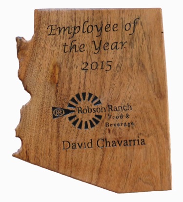 Employee Of The Year Award - David Chavarria made by Marv Enerson