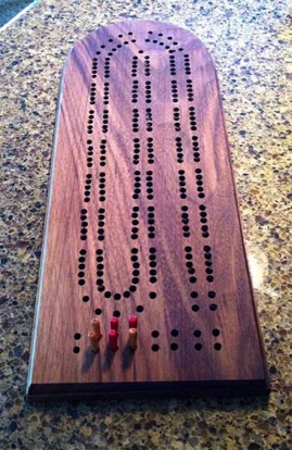 02/09/15 - Cribbage Board made by Rick Shepherd - made 2 of them