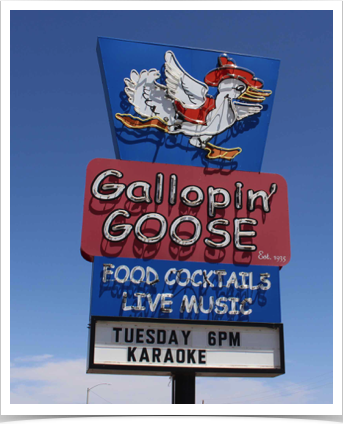 Off to Lunch at the Gallopin' Goose in Coolidge