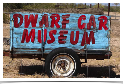 Dwarf Car Museum - the cars are all miniature size