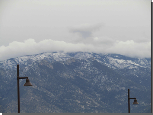 There was snow on them mountains!!   Brrrr!  Some drove with their tops up!