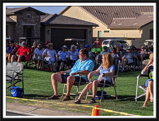 Folks enjoying the music