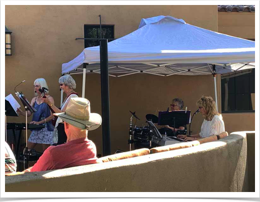 April 21st - Girls Nextdoor preformed on the patio