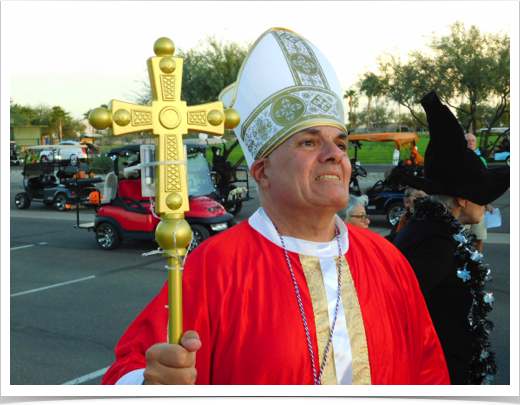 Ralph is there to bless the parade