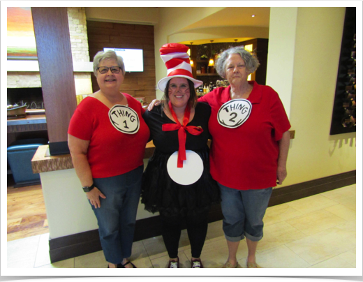 Thing 1 & Thing 2 with Cat in the Hat - Jan - Nicole - Debby